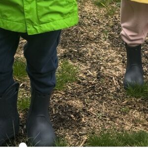 Navy Blue Croc Rain Boots